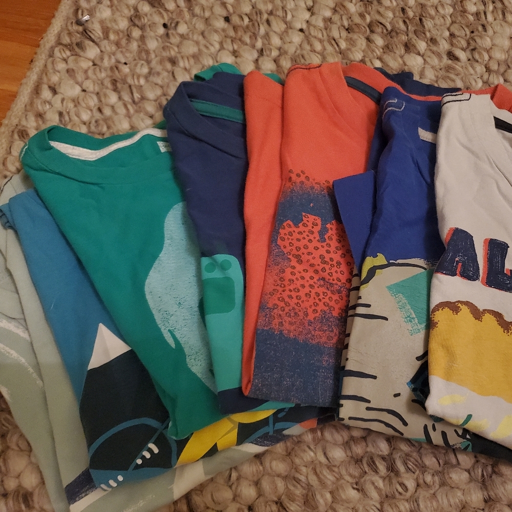 Seven Tea Boys Shirts Size 8 (5 short, 2 long)